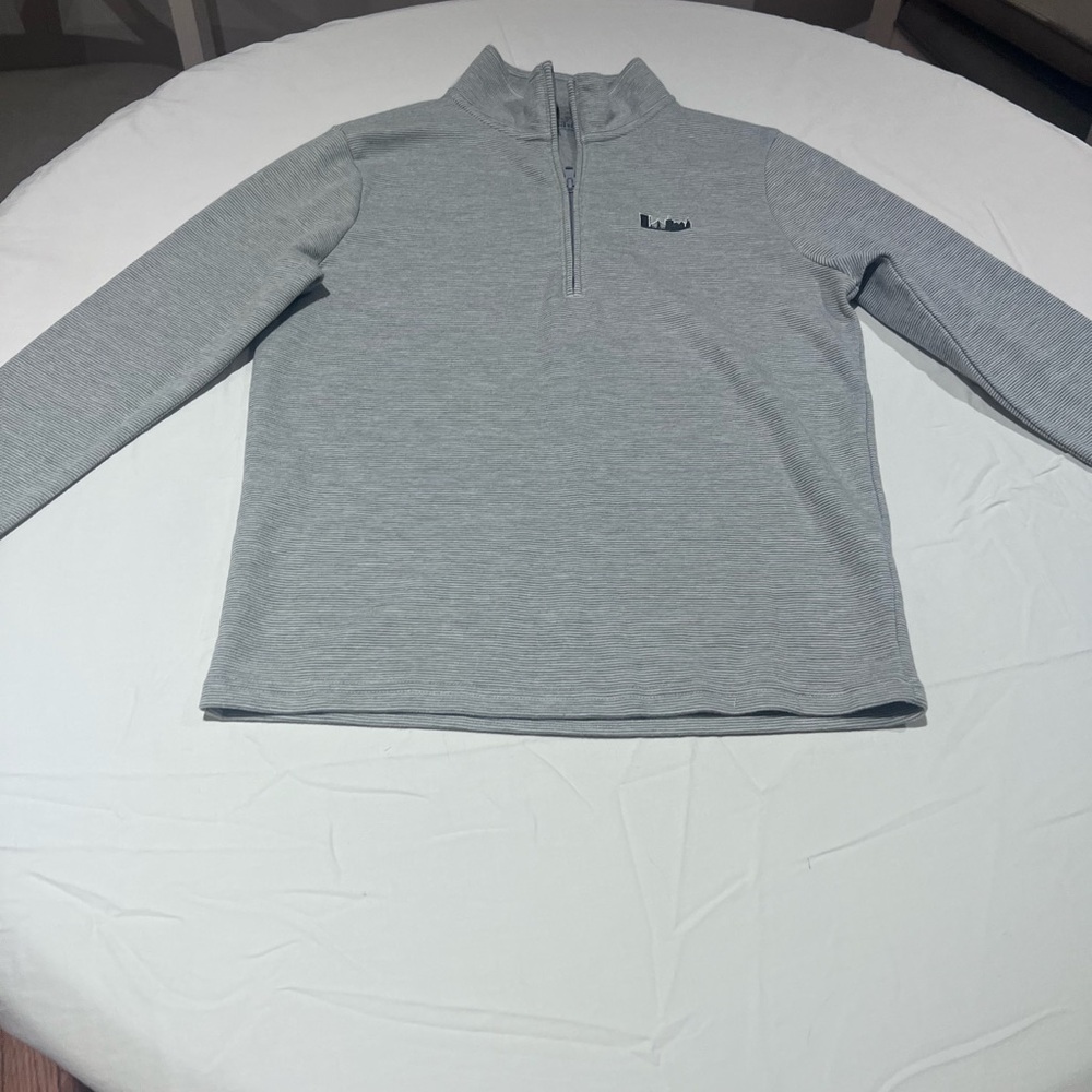 Vineyard Vines Men's Light Gray Zip-Up Sweater